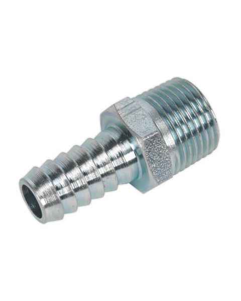 Screwed Tailpiece Male 3/8"BSPT - 3/8" Hose Pack of 5