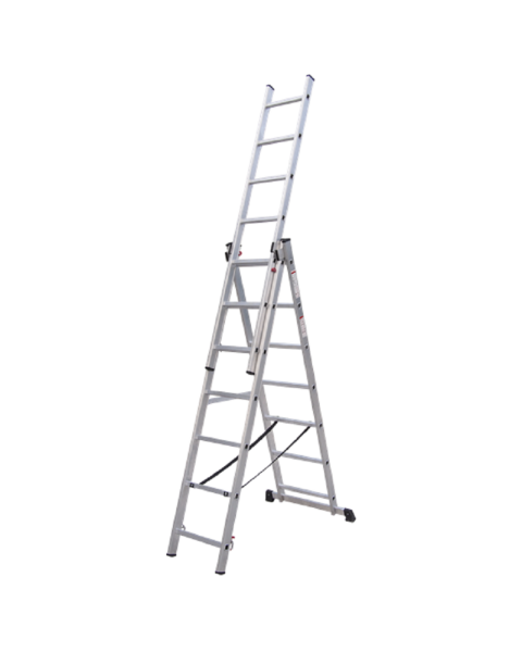 Aluminium Extension Combination Ladder 3x7 EN 131
