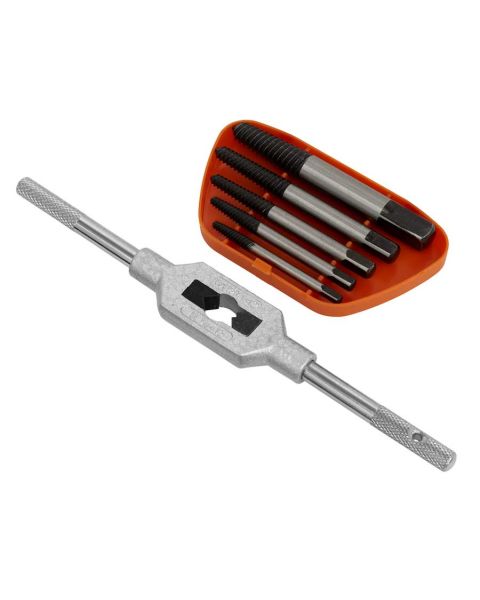 Screw Extractor Set with Wrench 6pc Helix Type