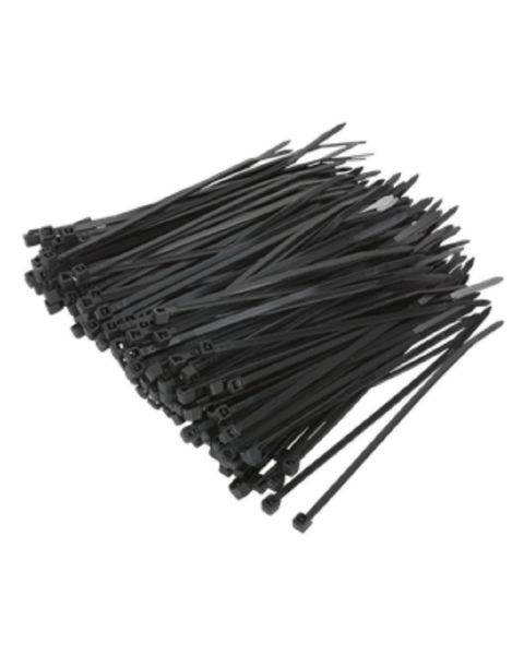 Cable Tie 100 x 2.5mm Black Pack of 200