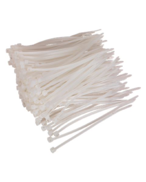 Cable Tie 100 x 2.5mm White Pack of 200