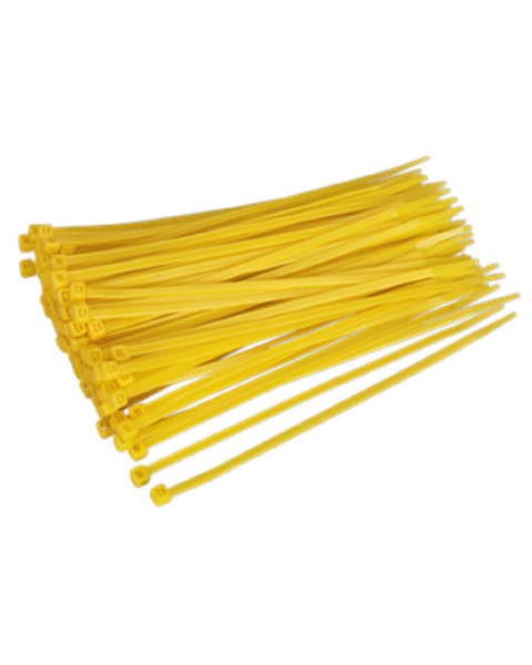 Cable Tie 200 x 4.4mm Yellow Pack of 100