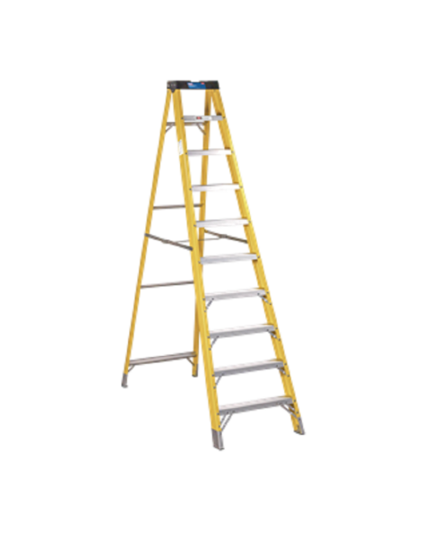 Fibreglass Step Ladder 9-Tread EN 131