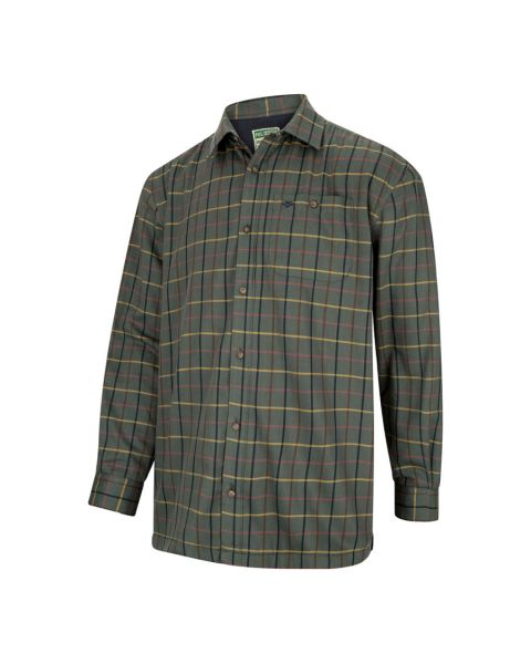 Hoggs Of Fife Mens Beech Micro-Fleece Lined Shirt
