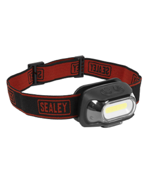 Rechargeable Head Torch with Auto-Sensor 8W COB LED