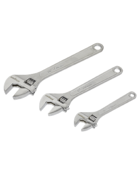 Adjustable Wrench Set 3pc 150, 200 & 250mm