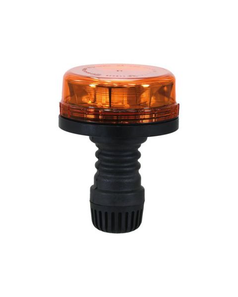 LED Rotating Beacon (Amber), Interference: Class 3, Flexible Pin, 12/24V