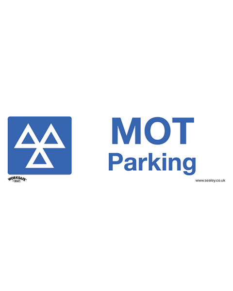 Warning Safety Sign - MOT Parking - Rigid Plastic
