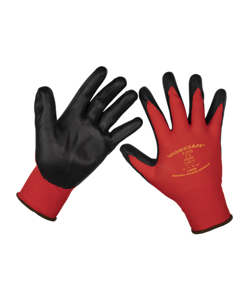 Flexi Grip Nitrile Palm Gloves (Large) - Pack of 6 Pairs
