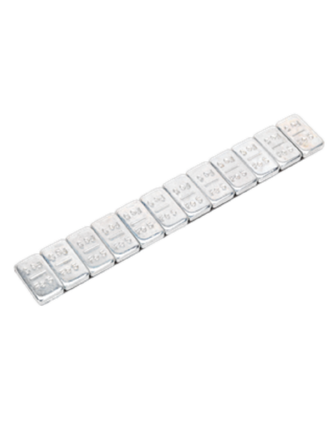 Wheel Weight 5g Adhesive Zinc Plated Steel Strip of 12 Pack of 100