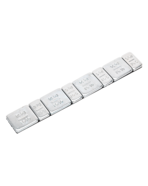 Wheel Weight 5 & 10g Adhesive Zinc Plated Steel Strip of 8 (4 x Each Weight) Pack of 100